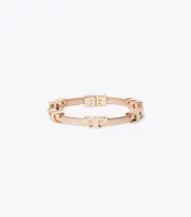 Serif-T Metallic Single-Wrap Bracelet
