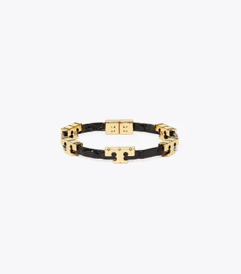 Serif-T Stackable Croc Embossed Bracelet