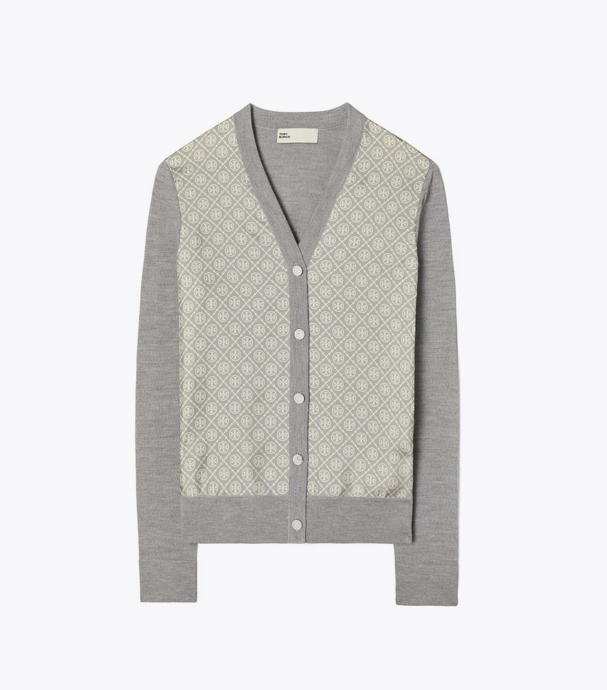 Silk Front Cardigan