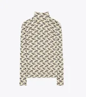 Silk Jersey Turtleneck