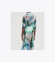 Silk Organza Shirtdress
