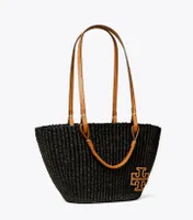 Small Ella Straw Basket Tote