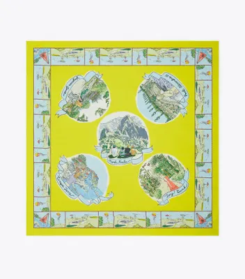 Souvenir Silk Square Scarf