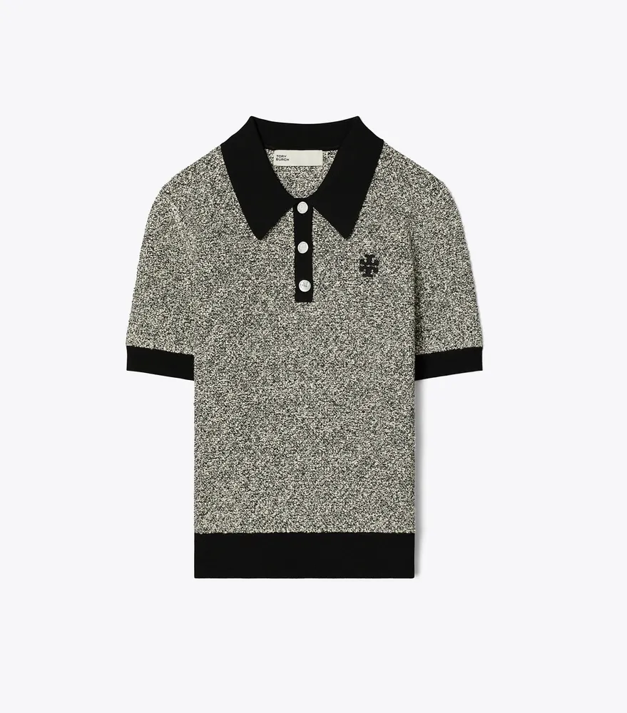 Speckled Knit Polo