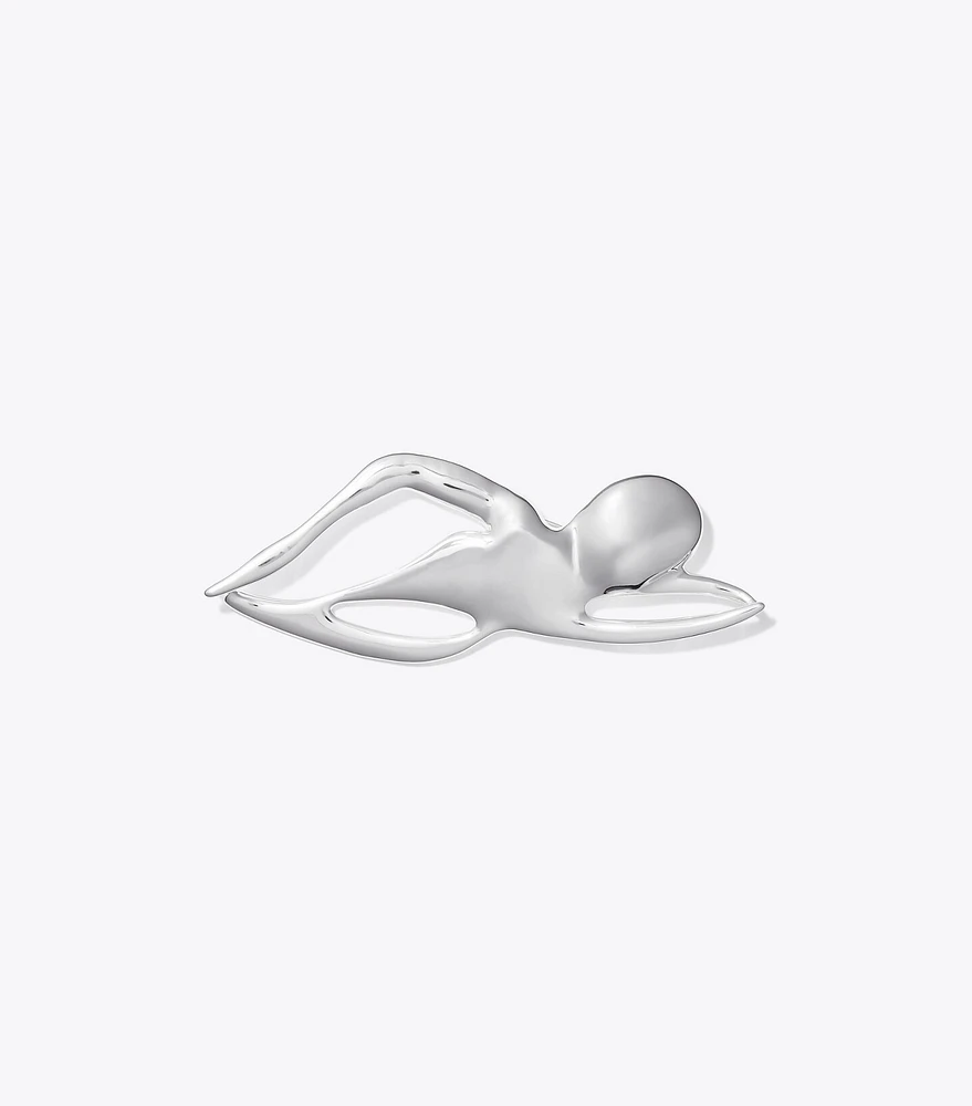 Swimmer Brooch