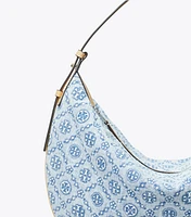 T Monogram Denim Balloon Bag