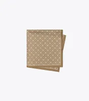 T Monogram Double-Sided Silk Square Scarf