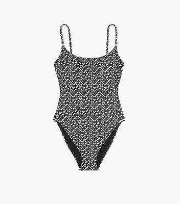 T Monogram Gemini Link Swimsuit