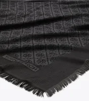 T Monogram Jacquard Traveler Scarf