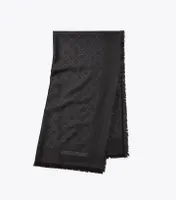 T Monogram Jacquard Traveler Scarf