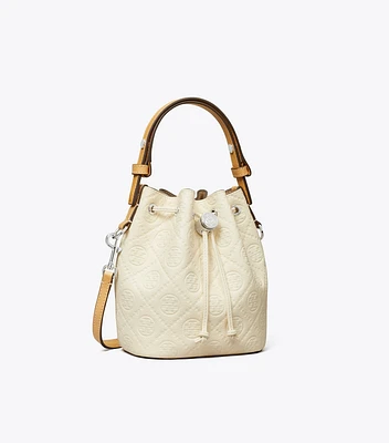 T Monogram Pebble Mini Bucket Bag