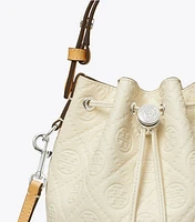 T Monogram Pebble Mini Bucket Bag