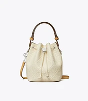 T Monogram Pebble Mini Bucket Bag