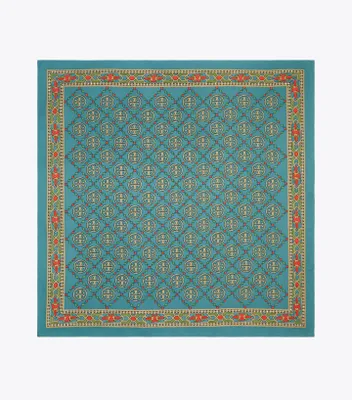 T Monogram Silk Square Scarf