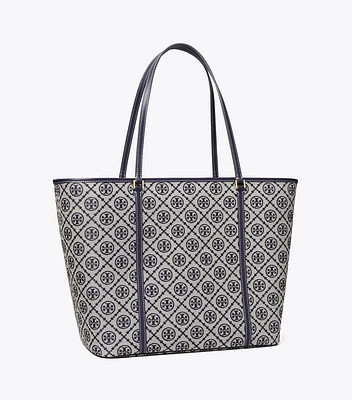 T Monogram Zip Tote