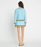 Tech Knit Viscose Mini Skirt
