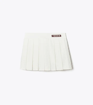 Terry Jacquard Mini Tennis Skirt