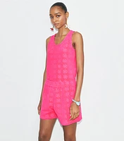 Terry Jacquard Tank Top