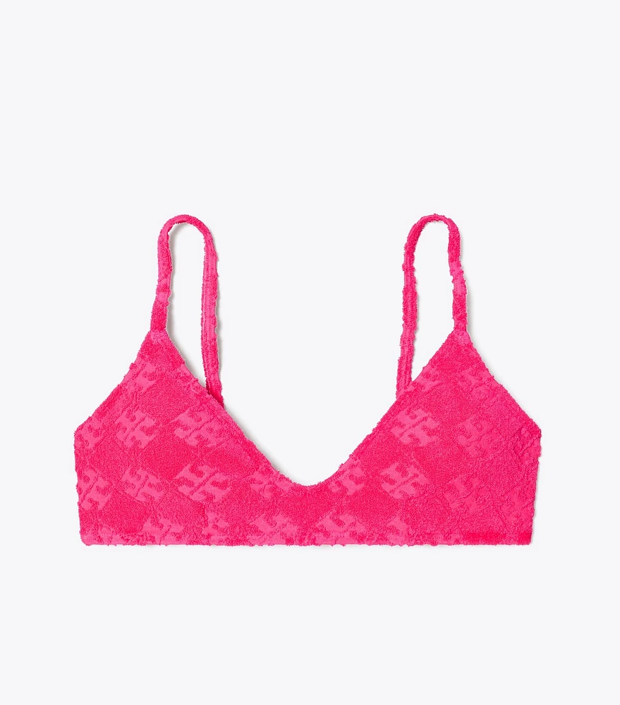 Terry Logo Bikini Top