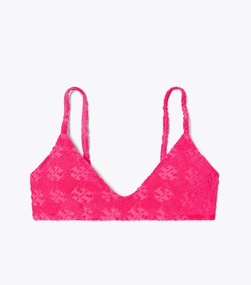 Terry Logo Bikini Top