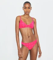 Terry Logo Bikini Top