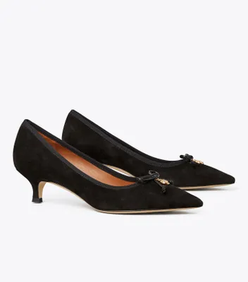 Tory Charm Suede Pump