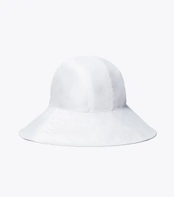 Wide-Brim Woven Jacquard Bucket Hat