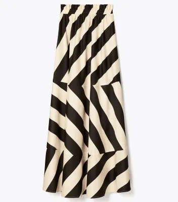 Wide Stripe Long Dress