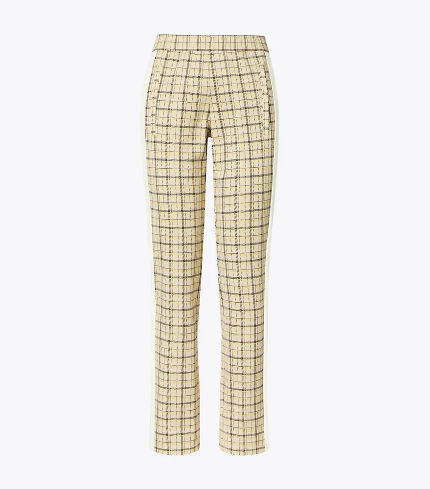 Yarn-Dyed Double Knit Track Pants