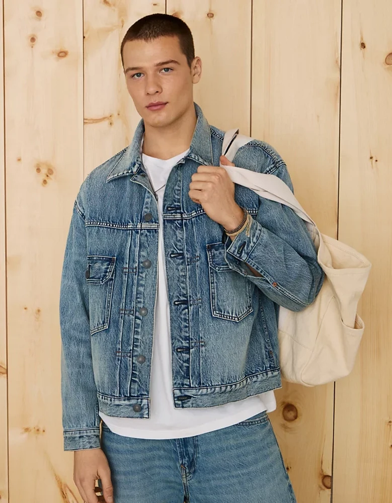 AE Boxy Denim Trucker Jacket