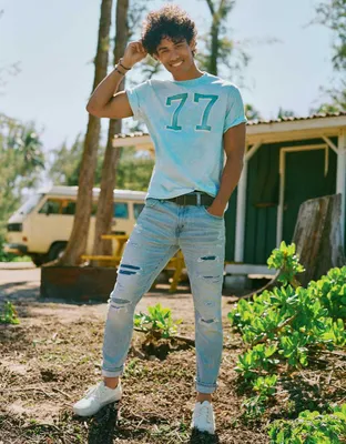 AE AirFlex+ Temp Tech Patched Athletic Skinny Jean