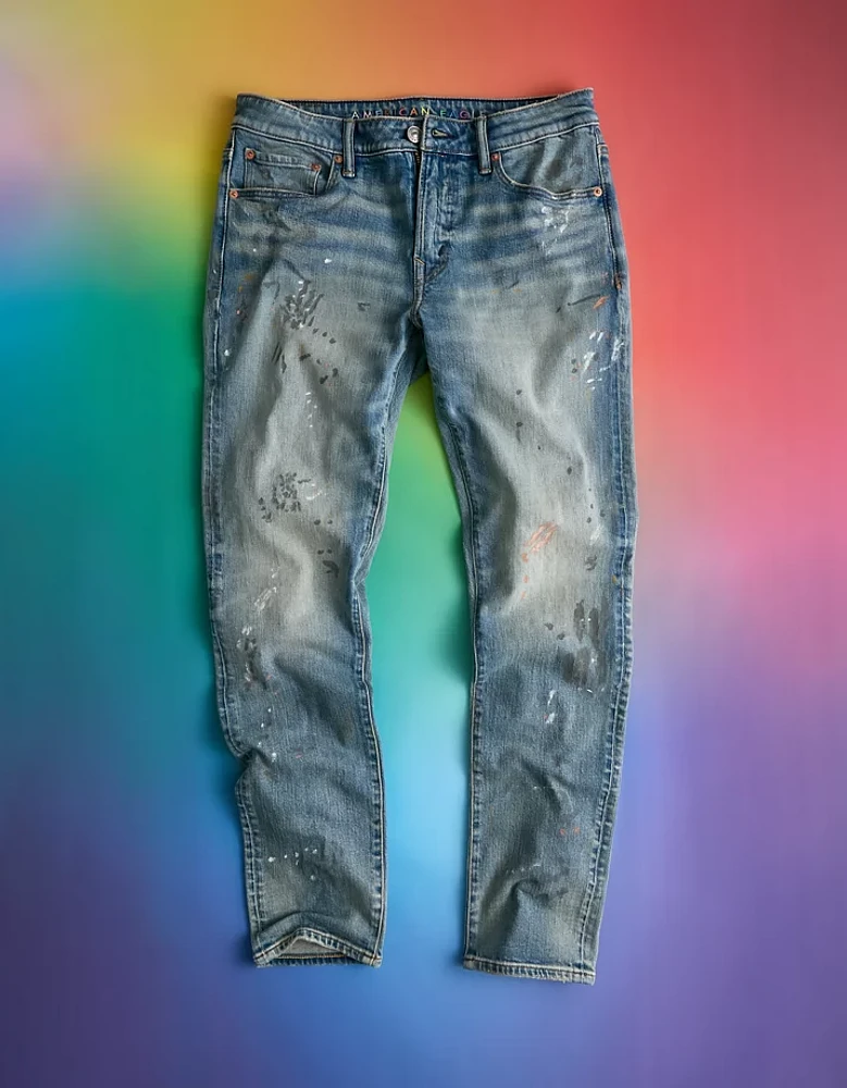 Jean moulant à coupe athlétique rapiécé AirFlex+ AE