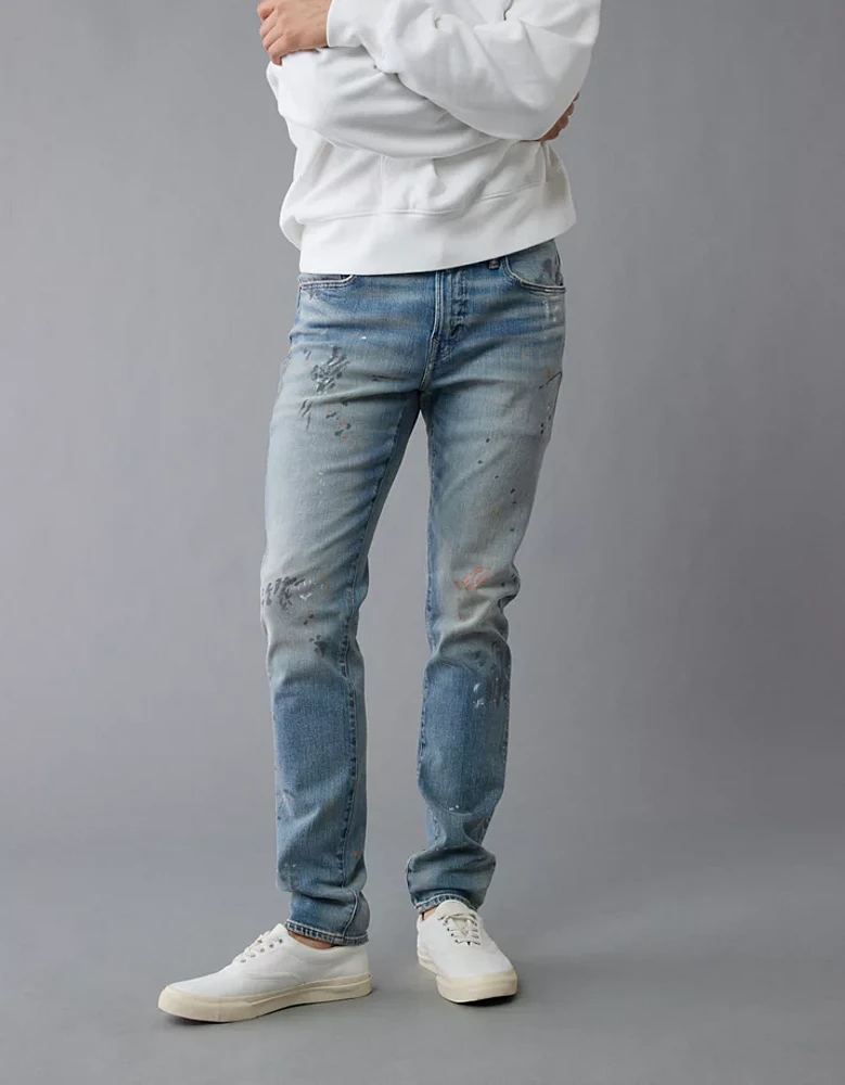 Jean moulant à coupe athlétique rapiécé AirFlex+ AE