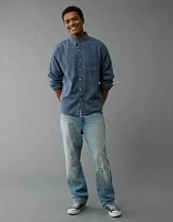 AE Everyday Plaid Flannel Button-Up Shirt
