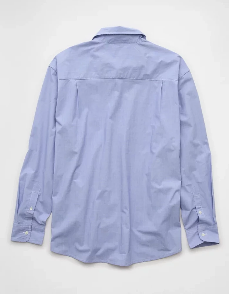 AE Everyday Relaxed Poplin Button-Up Shirt