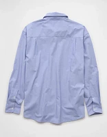 AE Everyday Relaxed Poplin Button-Up Shirt
