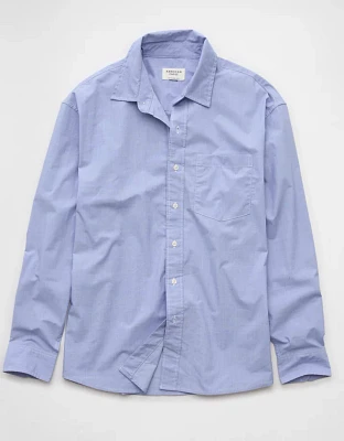AE Everyday Relaxed Poplin Button-Up Shirt