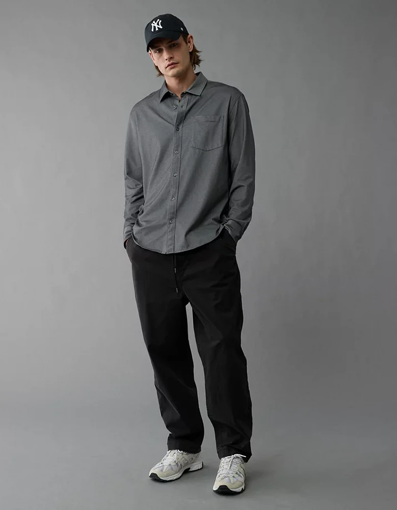AE 24/7 Club Long Sleeve Button-Up Shirt