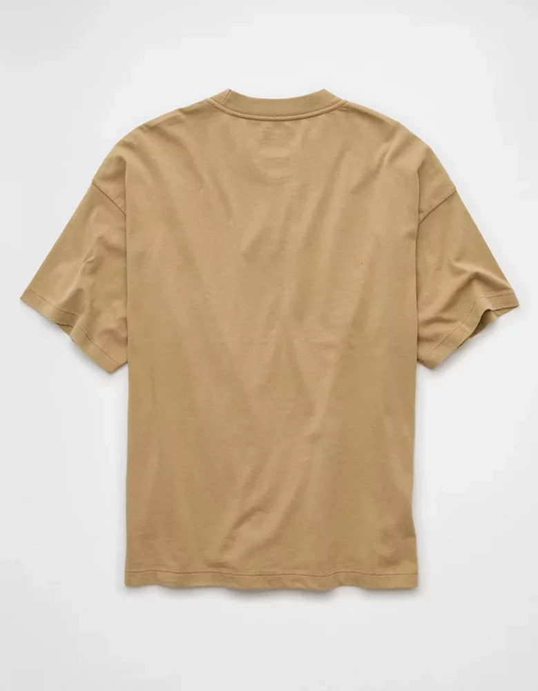 AE Laidback Luxe Heavyweight Oversized Logo Graphic T-Shirt