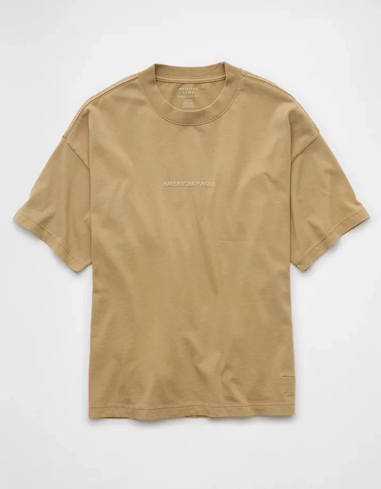 AE Laidback Luxe Heavyweight Oversized Logo Graphic T-Shirt