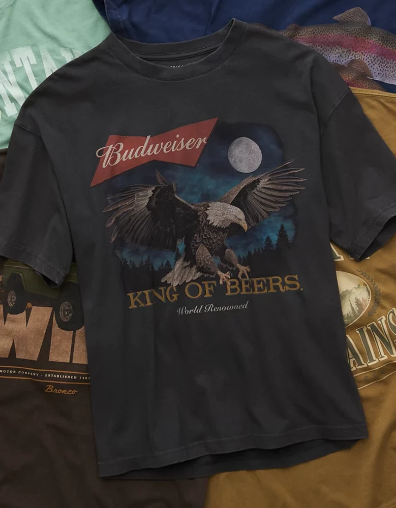 AE Boxy Budweiser Graphic T-Shirt
