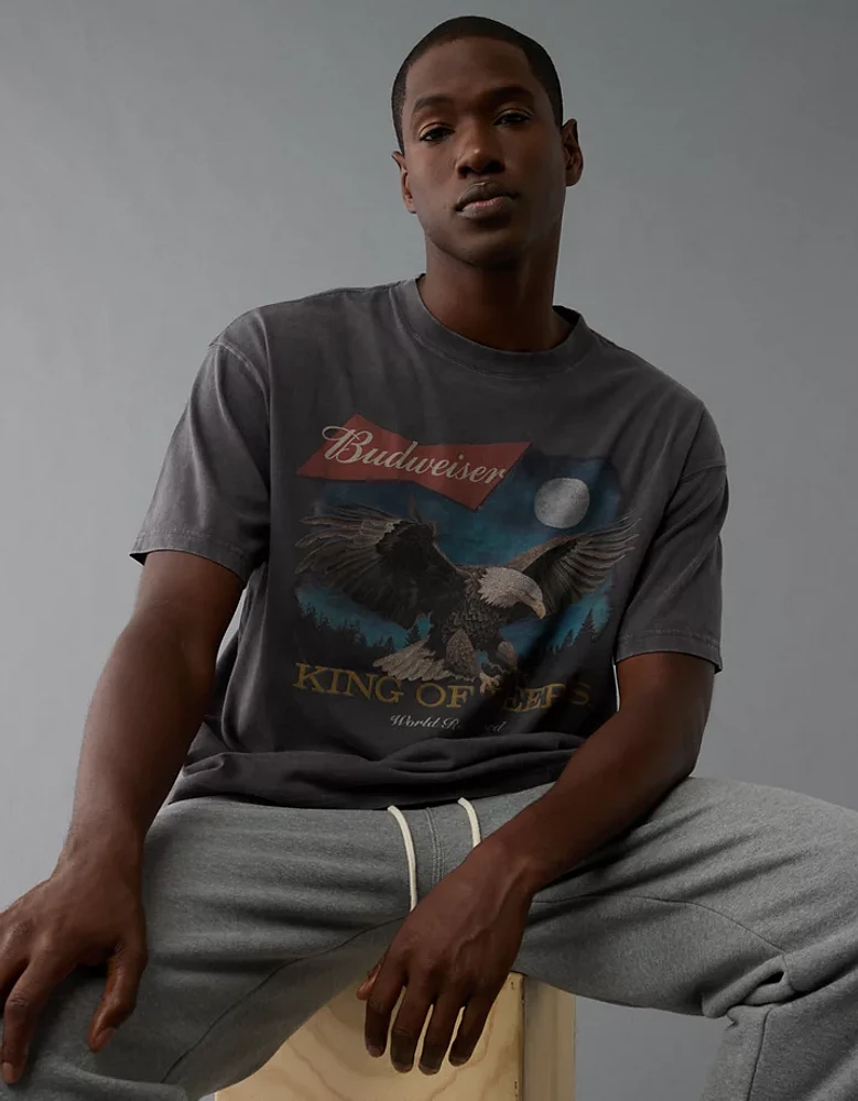 AE Boxy Budweiser Graphic T-Shirt