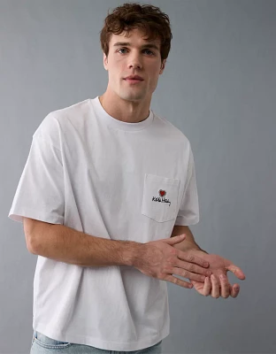 AE Boxy Keith Haring Graphic T-Shirt
