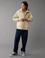 AE Laidback Luxe Heavyweight Button-Up Hoodie