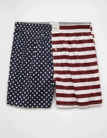 AEO Men's USA Stars & Stripes Stretch Boxer Short