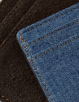AE Leather & Denim Cardholder