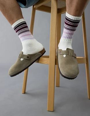 Mi-chaussettes en tissu éponge à image AE