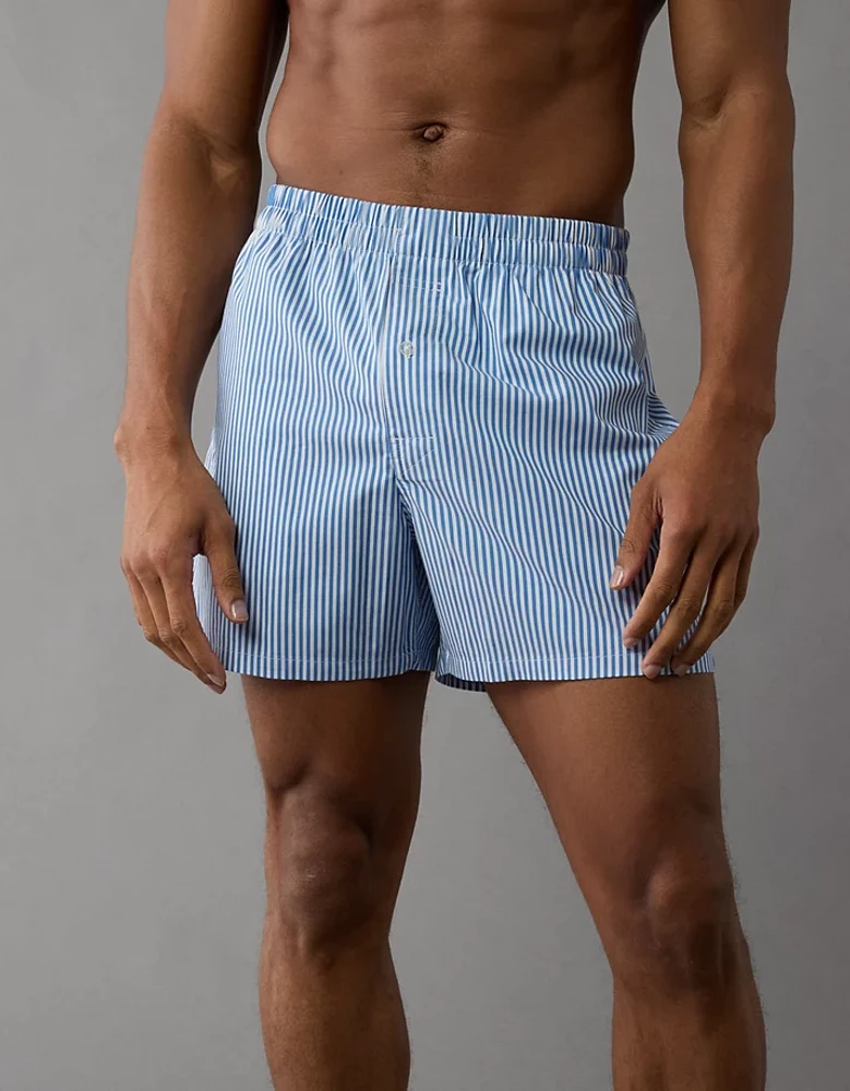 Caleçon boxeur à poche en popeline pour hommes AEO