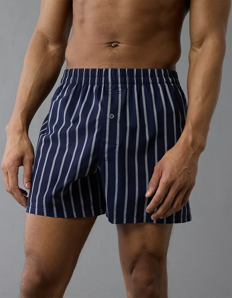 Caleçon boxeur à poche en popeline pour hommes AEO