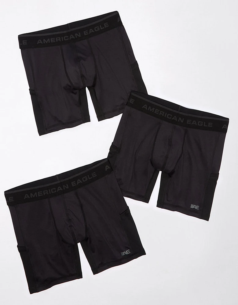 AEO 6" Active Flex Boxer Brief 3-Pack